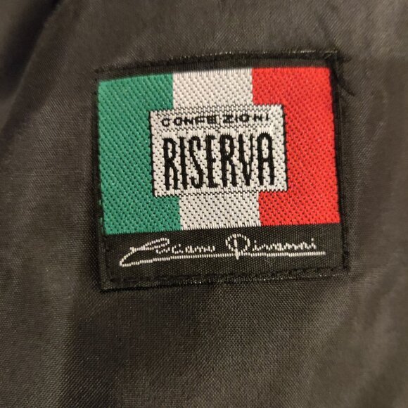 Italian Made Double Breasted Black Suit Teen Boy Size 18 - Picture 3 of 5